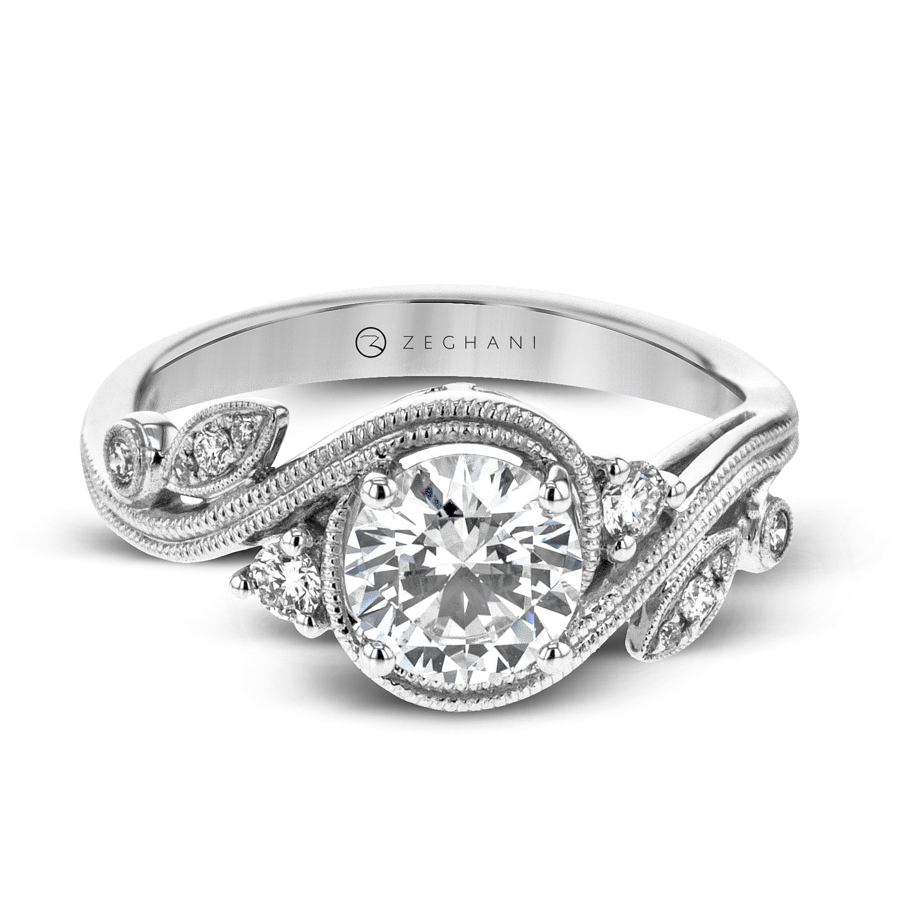 Engagement Ring in 14k Gold with Diamonds ZR1470