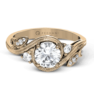 Engagement Ring in 14k Gold with Diamonds ZR1470