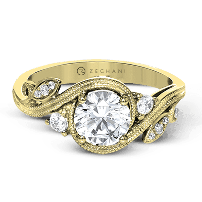 Engagement Ring in 14k Gold with Diamonds ZR1470