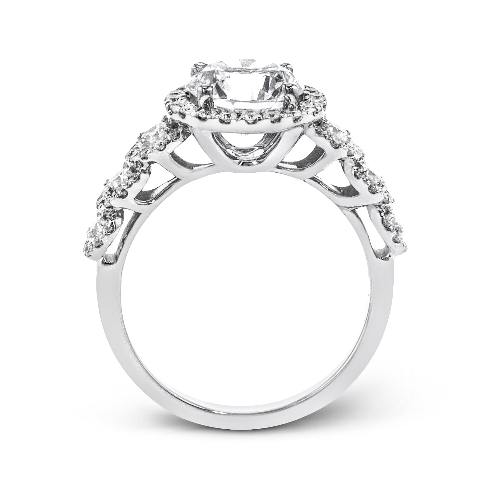 Engagement Ring in 14k Gold with Diamonds ZR1494