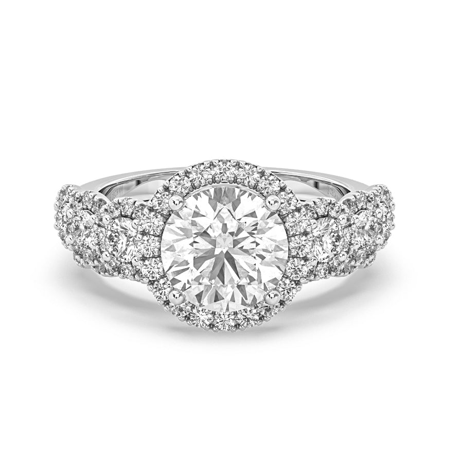 Engagement Ring in 14k Gold with Diamonds ZR1494