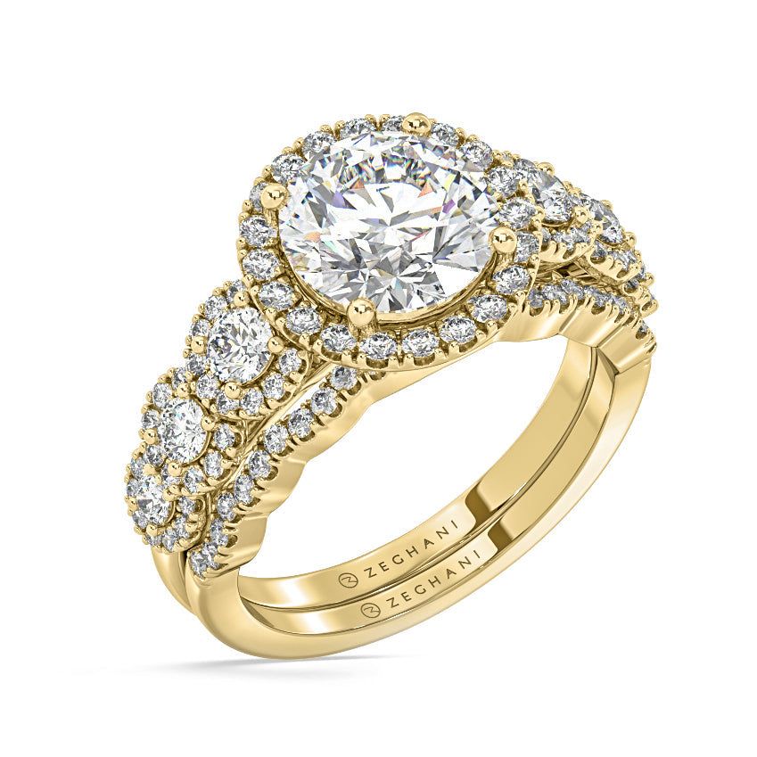 Engagement Ring in 14k Gold with Diamonds ZR1494