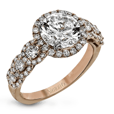 Engagement Ring in 14k Gold with Diamonds ZR1494