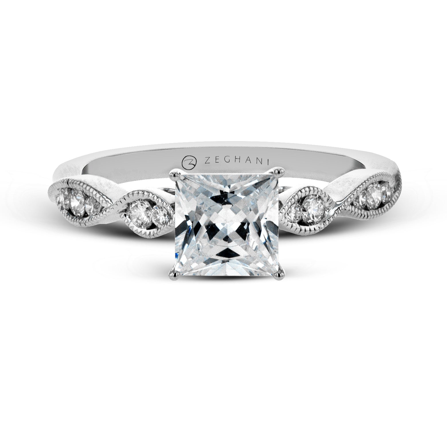 Engagement Ring in 14k Gold with Diamonds ZR1556