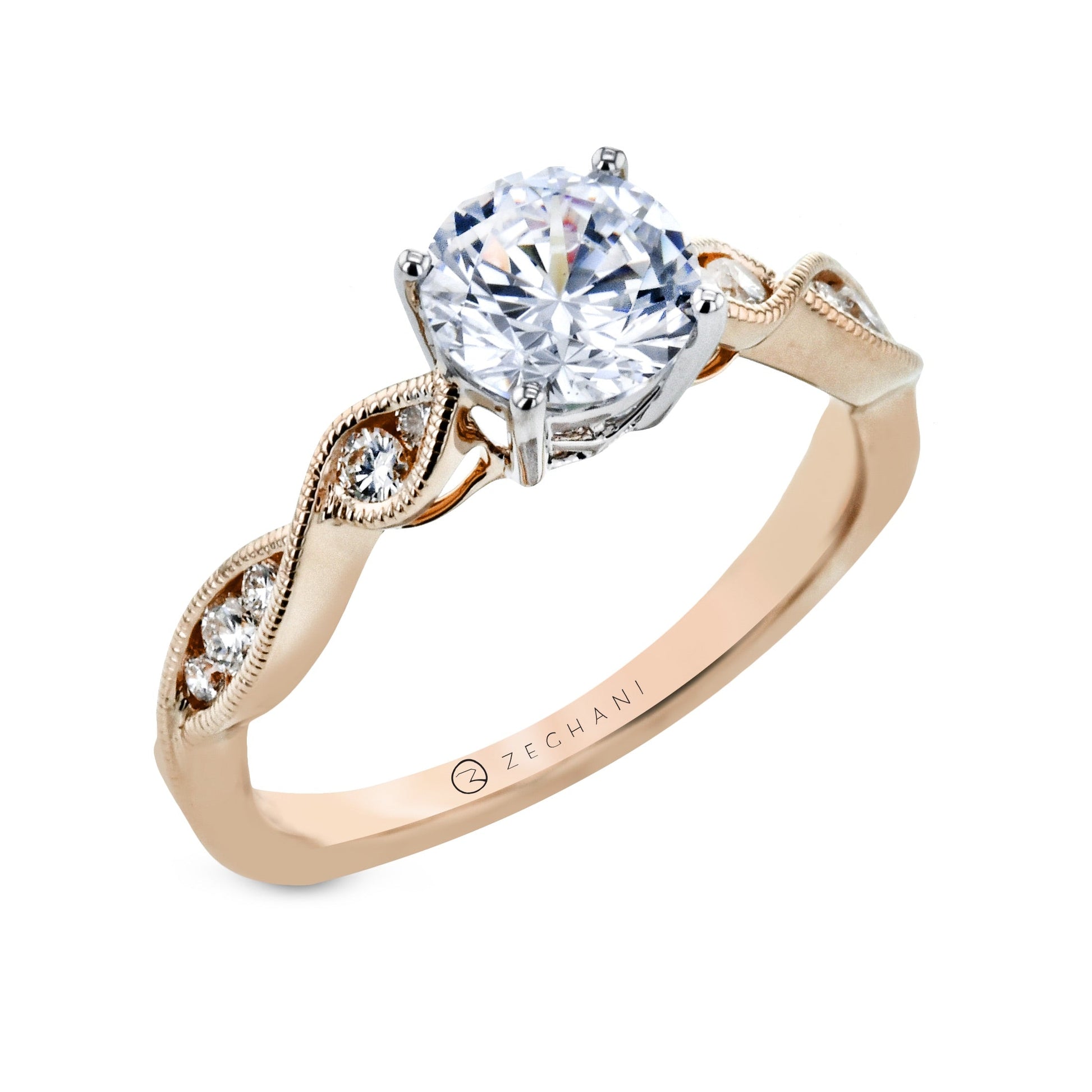 Engagement Ring in 14k Gold with Diamonds ZR1556