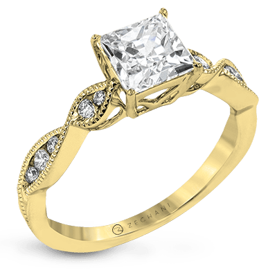 Engagement Ring in 14k Gold with Diamonds ZR1556