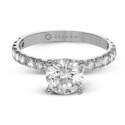 Engagement Ring in 14k Gold with Diamonds ZR1563