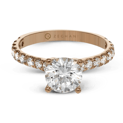 Engagement Ring in 14k Gold with Diamonds ZR1563