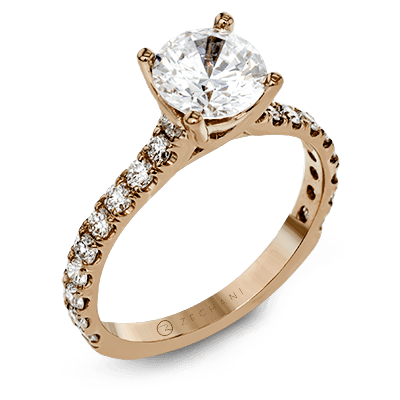 Engagement Ring in 14k Gold with Diamonds ZR1563
