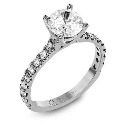 Engagement Ring in 14k Gold with Diamonds ZR1563