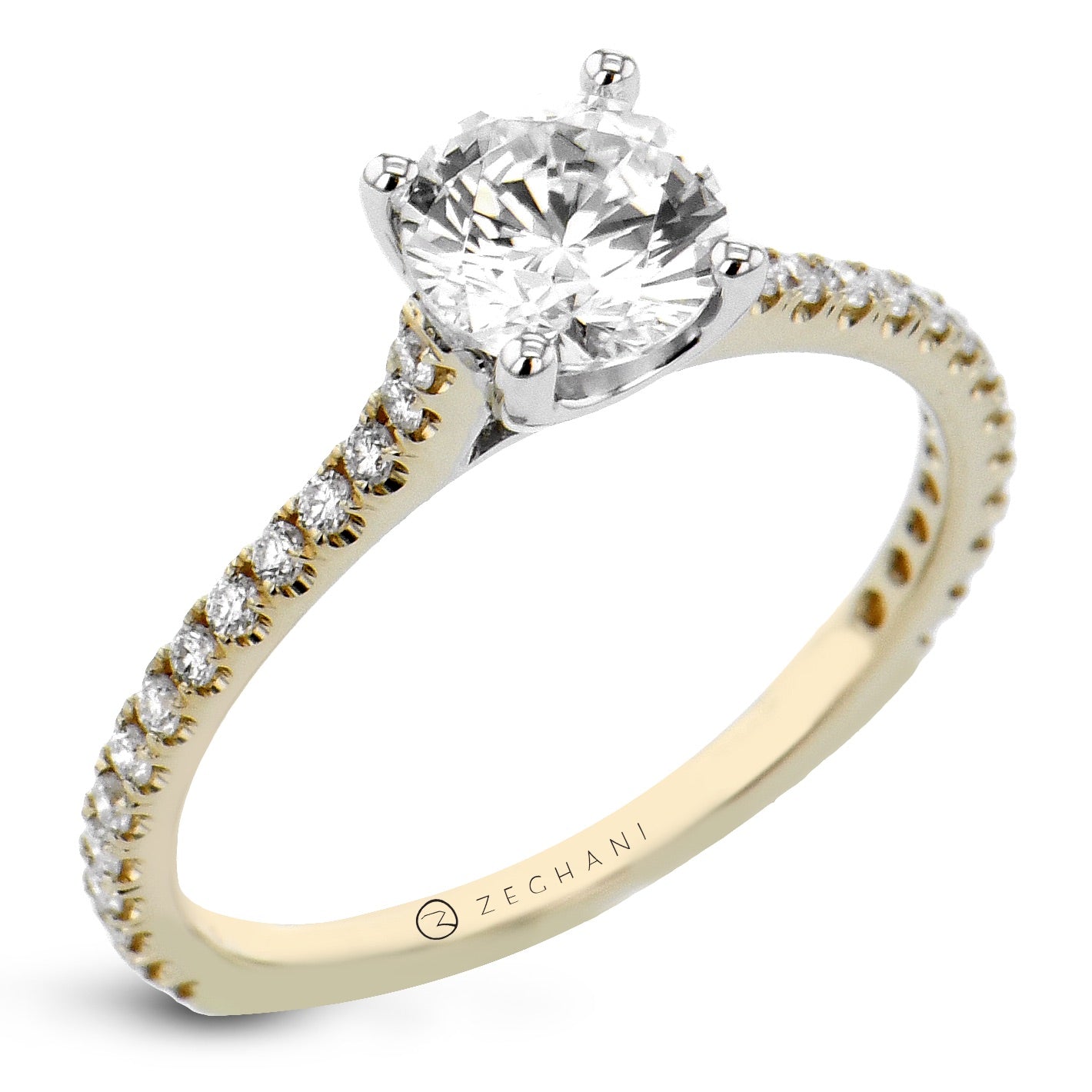 Engagement Ring in 14k Gold with Diamonds ZR1565