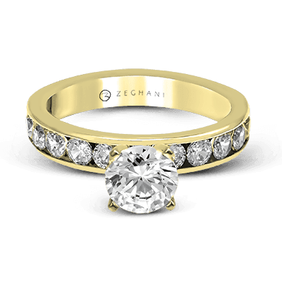 Engagement Ring in 14k Gold with Diamonds ZR16-A