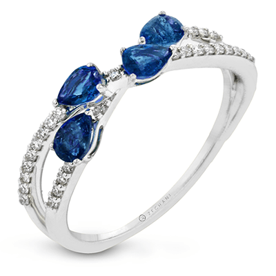 Color Ring in 14k Gold with Diamonds ZR1634