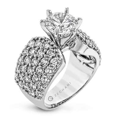 Engagement Ring in 14k Gold with Diamonds ZR1639