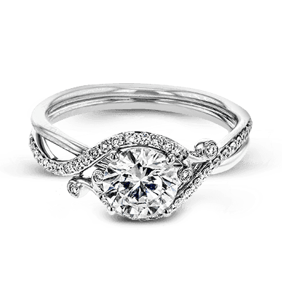 Engagement Ring in 14k Gold with Diamonds ZR1696