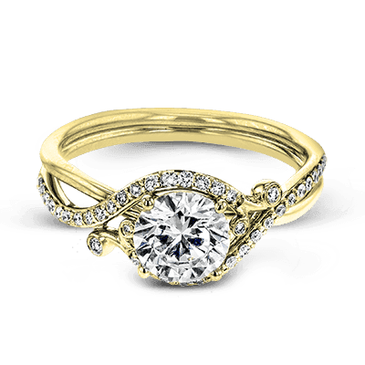 Engagement Ring in 14k Gold with Diamonds ZR1696