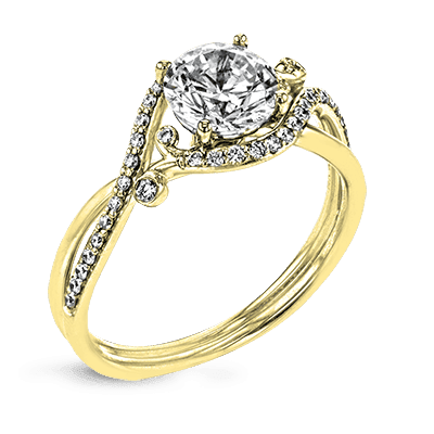Engagement Ring in 14k Gold with Diamonds ZR1696