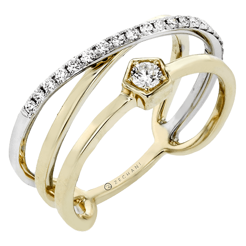 Fashion Ring in 14k Gold with Diamonds ZR1702