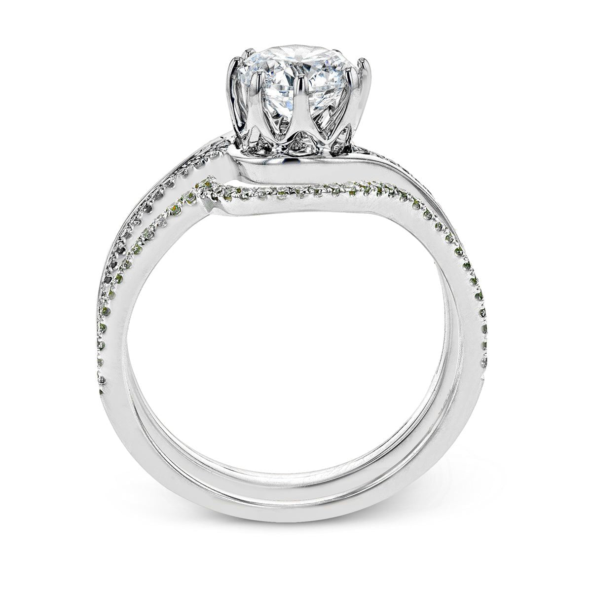 Wedding Set in 14k Gold with Diamonds ZR1726