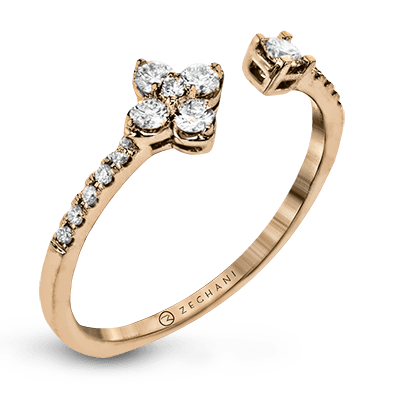 Fashion Ring in 14k Gold with Diamonds ZR1866