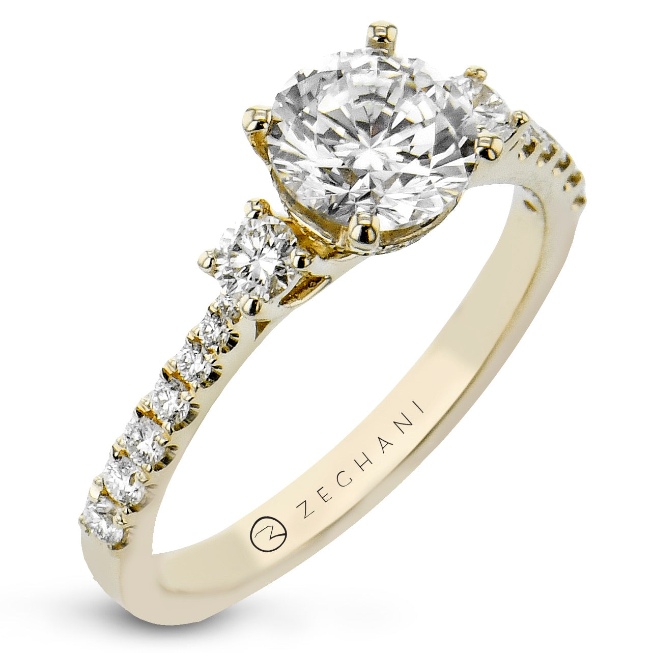 Engagement Ring in 14k Gold with Diamonds ZR1902
