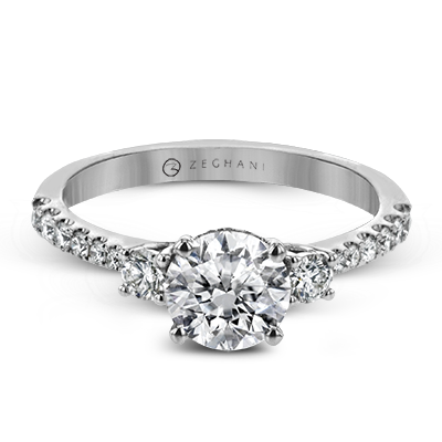 Engagement Ring in 14k Gold with Diamonds ZR1902