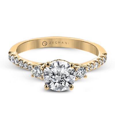 Engagement Ring in 14k Gold with Diamonds ZR1902