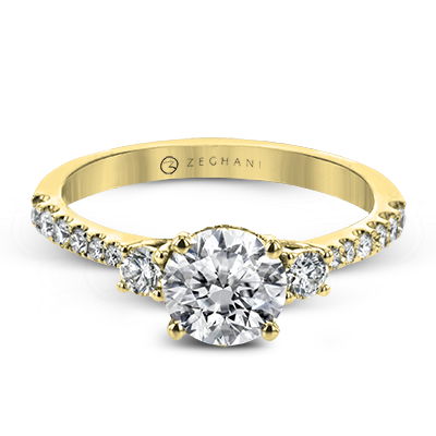 Engagement Ring in 14k Gold with Diamonds ZR1902