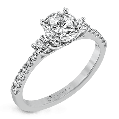 Engagement Ring in 14k Gold with Diamonds ZR1902