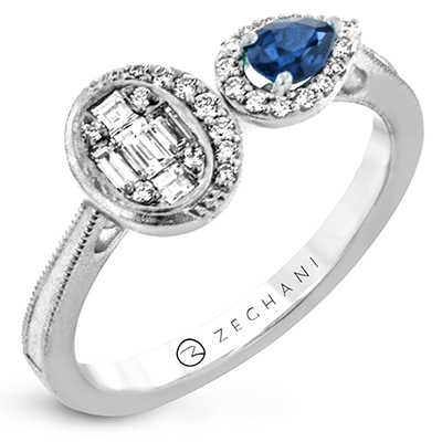 Color Ring in 14k Gold with Diamonds ZR2054