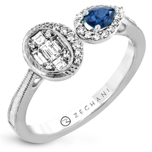 Color Ring in 14k Gold with Diamonds ZR2054