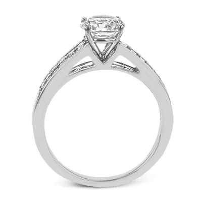 Round Engagement Ring in 14k Gold ZR2092