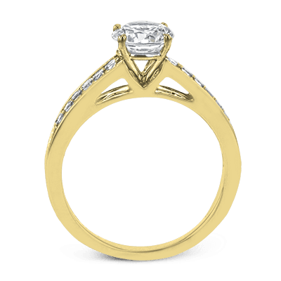 Round Engagement Ring in 14k Gold ZR2092