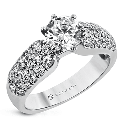 Engagement Ring in 14k Gold with Diamonds ZR2105
