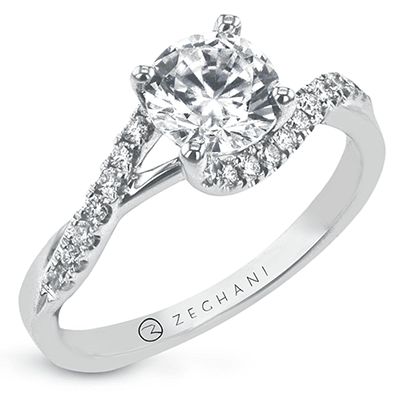 Engagement Ring in 14k Gold with Diamonds ZR2181