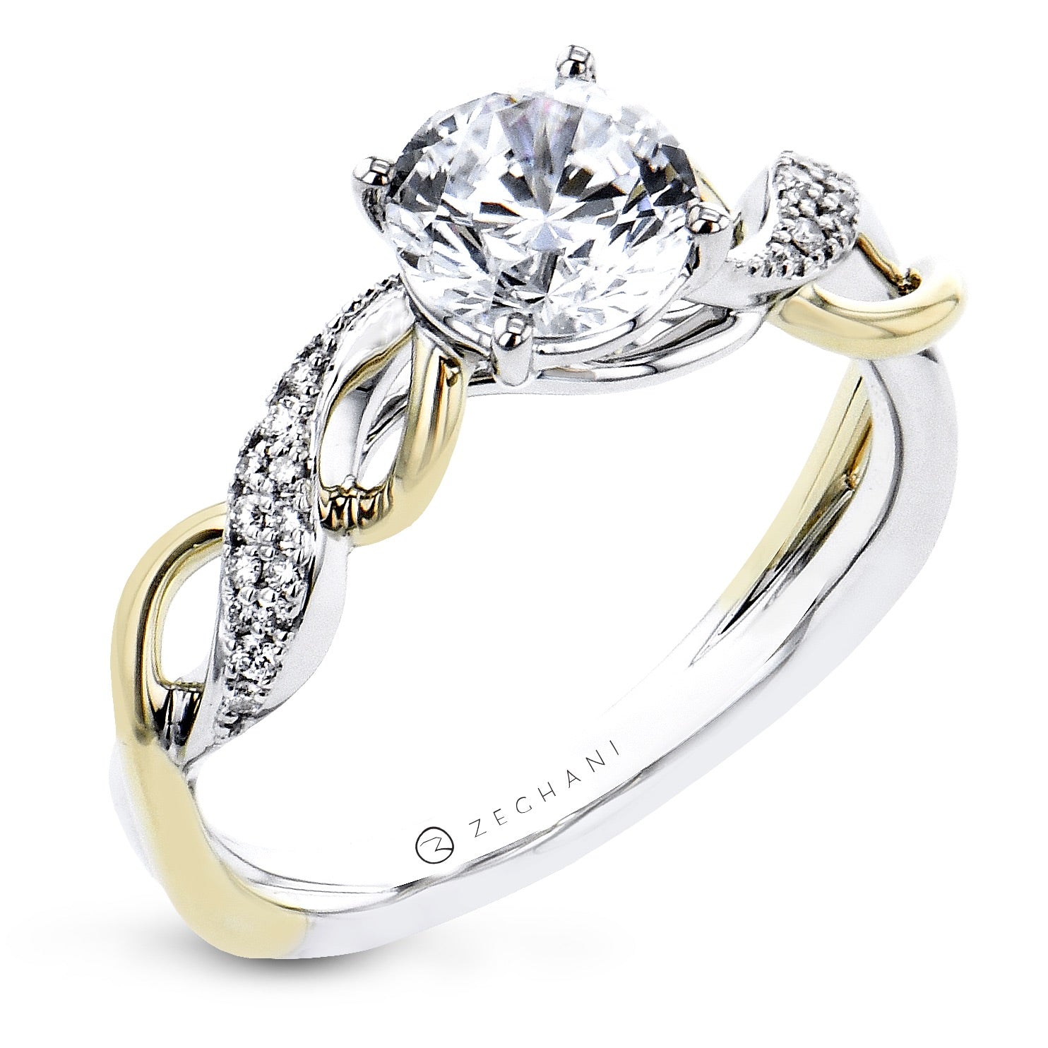 Engagement Ring in 14k Gold with Diamonds ZR2223