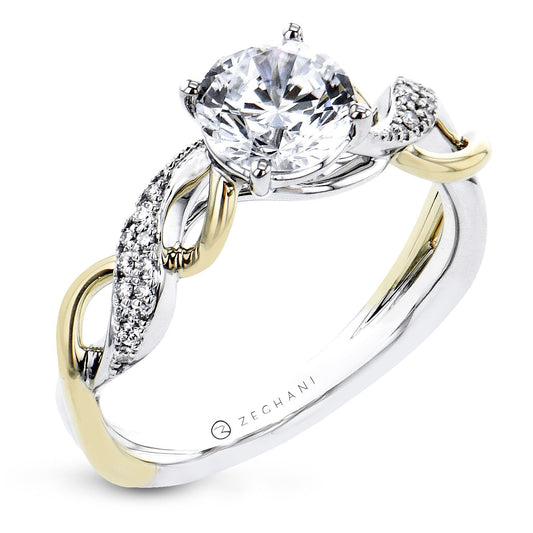 Engagement Ring in 14k Gold with Diamonds ZR2223