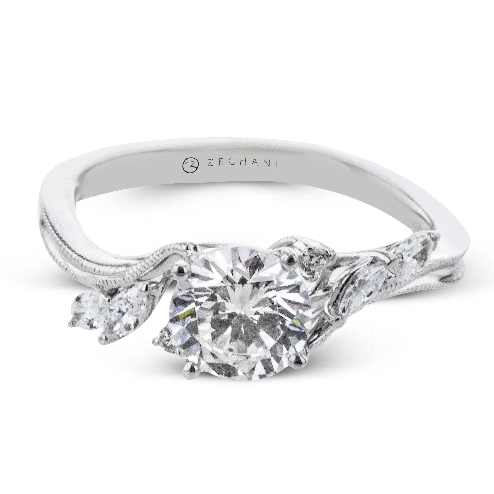 Engagement Ring in 14k Gold with Diamonds ZR2225