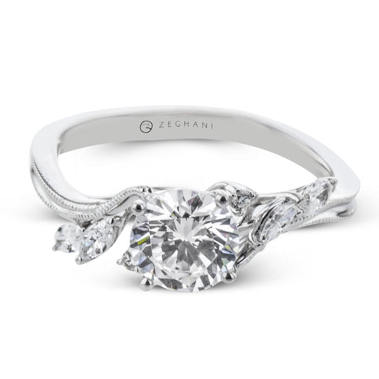 Engagement Ring in 14k Gold with Diamonds ZR2225