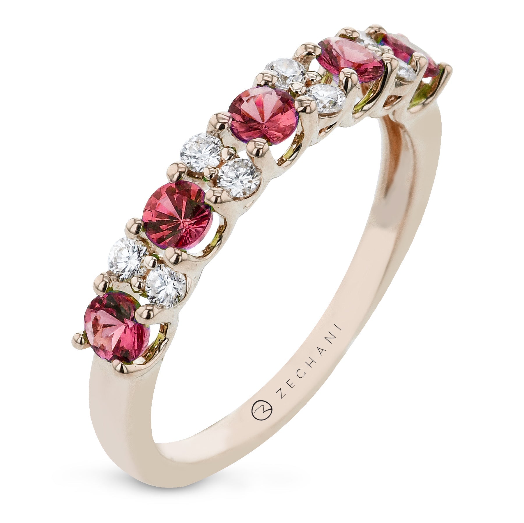 Sapphire Color Ring in 14k Gold with Diamonds ZR2233