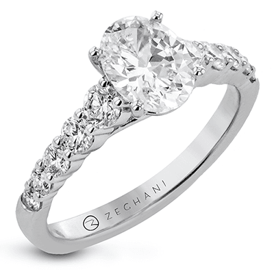 Engagement Ring in 14k Gold with Diamonds ZR2300