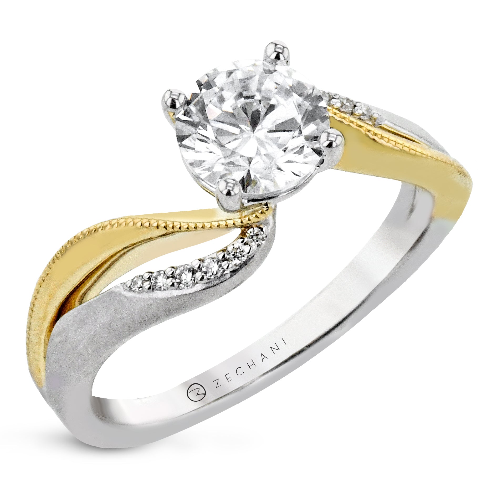 Engagement Ring in 14k Gold with Diamonds ZR2308