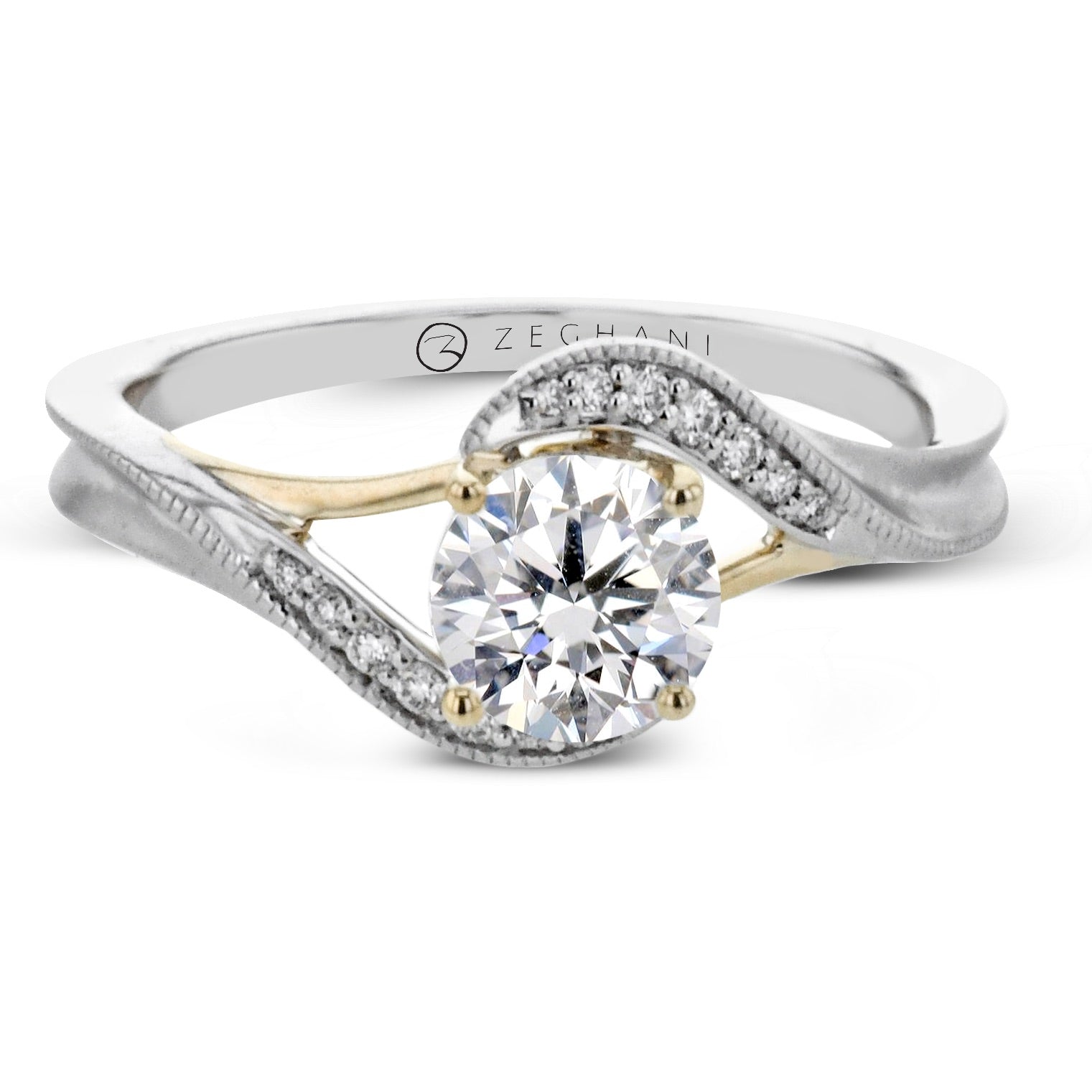 Engagement Ring in 14k Gold with Diamonds ZR2309