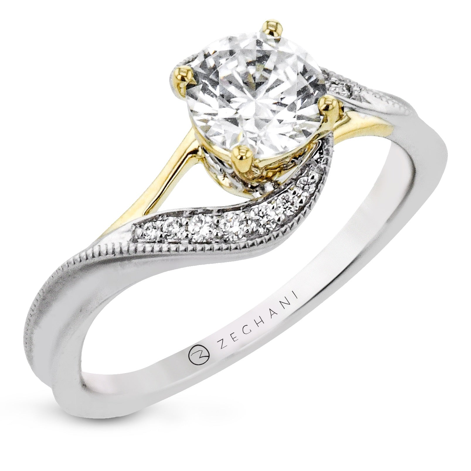 Engagement Ring in 14k Gold with Diamonds ZR2309
