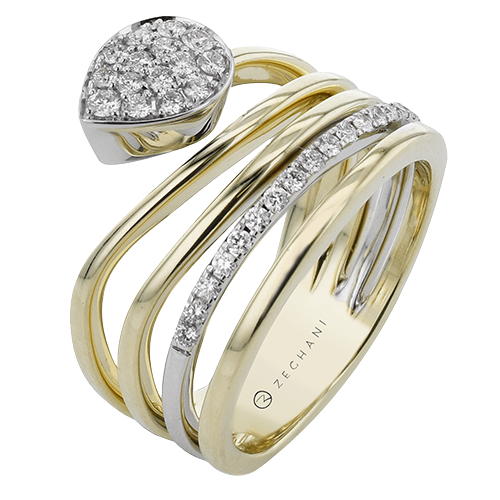 Fashion Ring in 14k Gold with Diamonds ZR2379