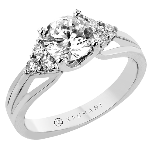 Engagement Ring in 14k Gold with Diamonds ZR2404