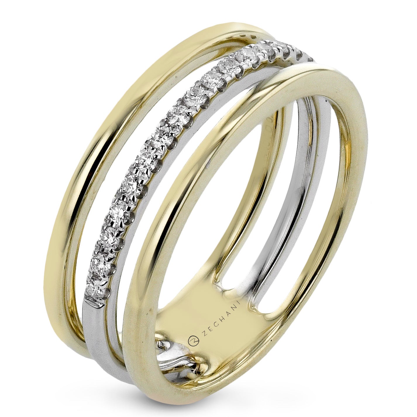 Fashion Ring in 14k Gold with Diamonds ZR2413