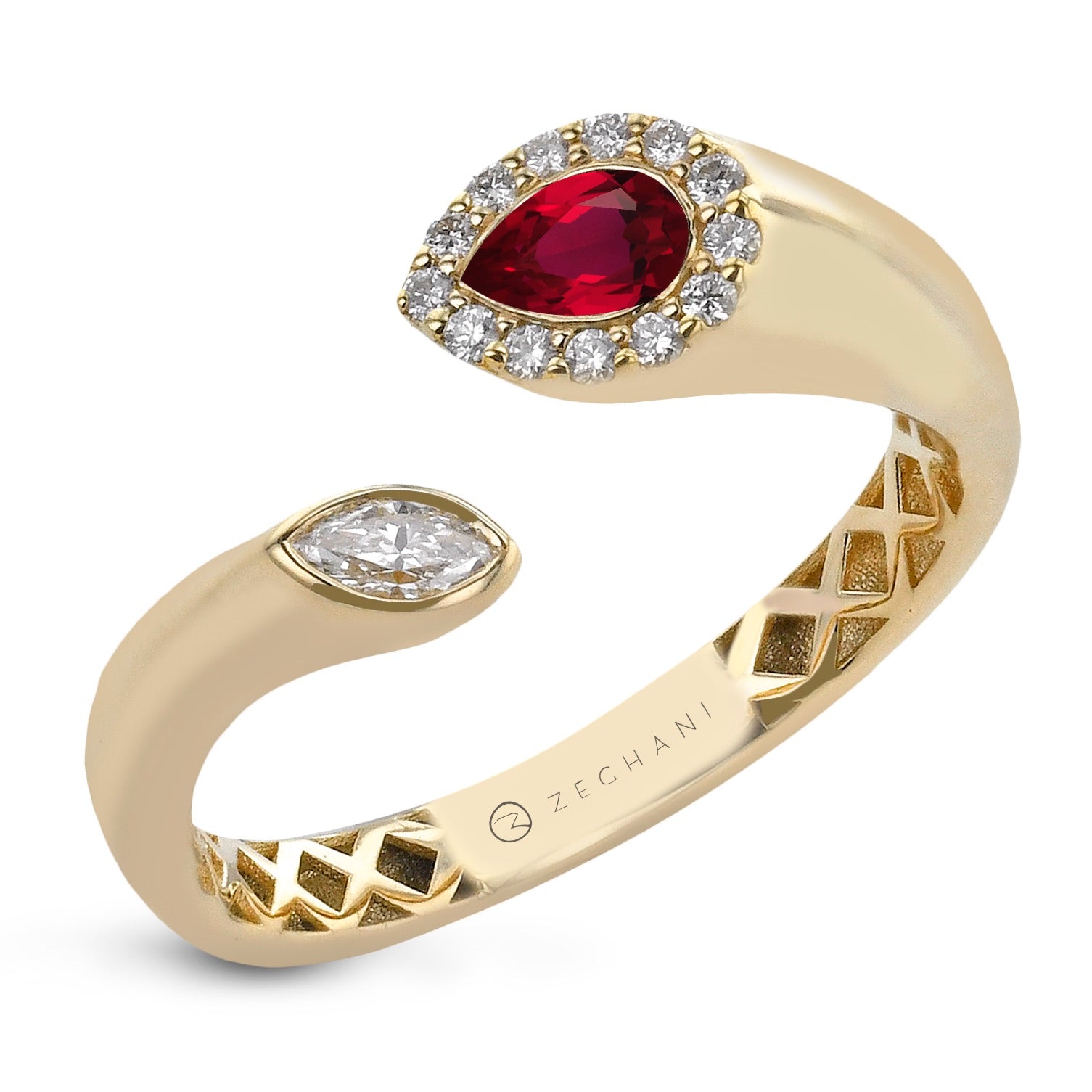 Color Ring in 14k Gold with Diamonds ZR2424-Y