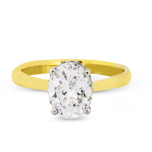 Engagement Ring in 14k Gold with Diamonds ZR2494