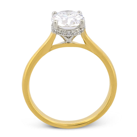 Engagement Ring in 14k Gold with Diamonds ZR2494